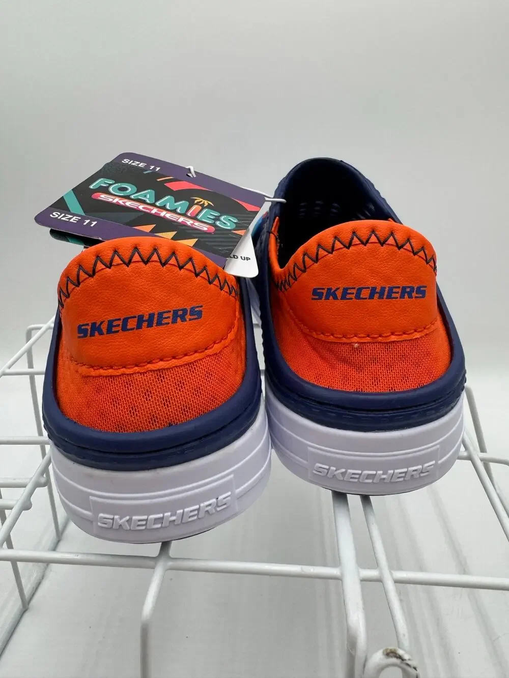 Blue size 11 Sketchers Kids Foamies Slip On Shoes